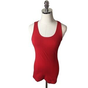 Nikibiki Red Tank Top One Size Fits Most Small Medium Large Athletic Shirt